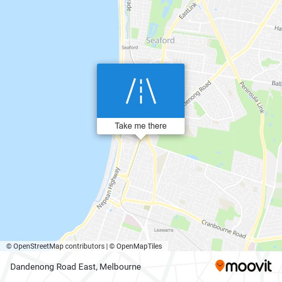 Mapa Dandenong Road East