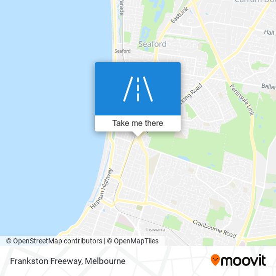 Mapa Frankston Freeway