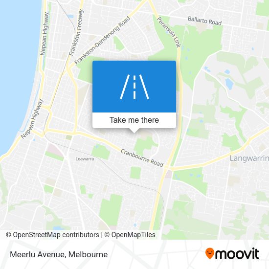 Meerlu Avenue map