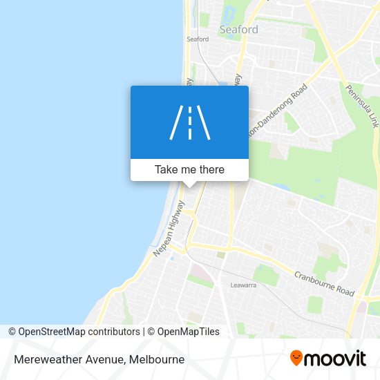 Mereweather Avenue map