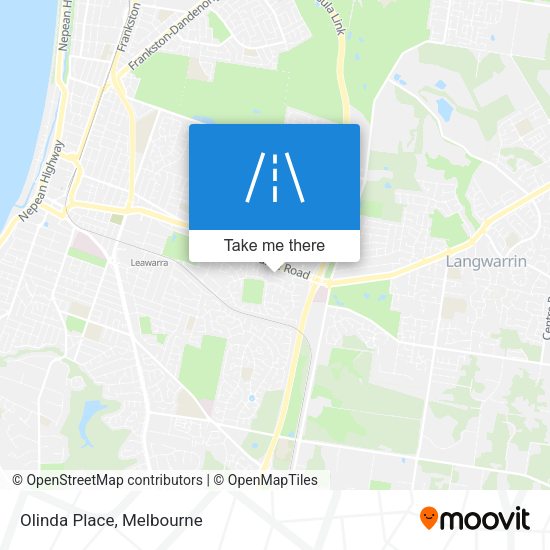 Olinda Place map