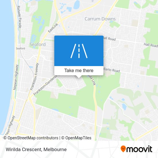Wirilda Crescent map