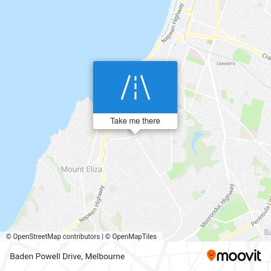 Baden Powell Drive map