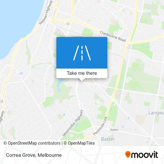 Correa Grove map