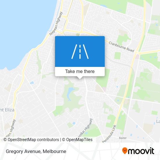 Gregory Avenue map
