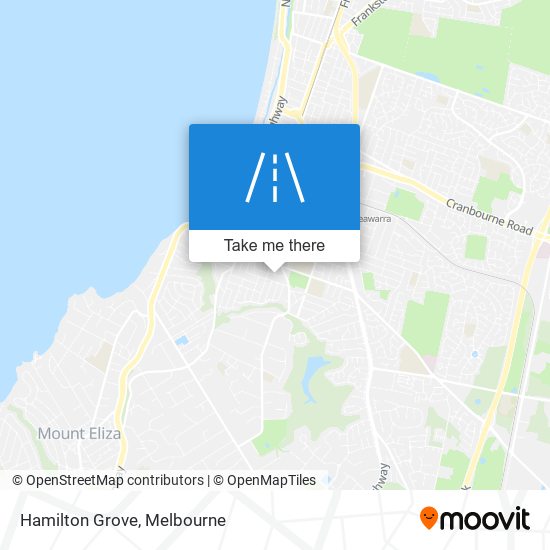 Mapa Hamilton Grove