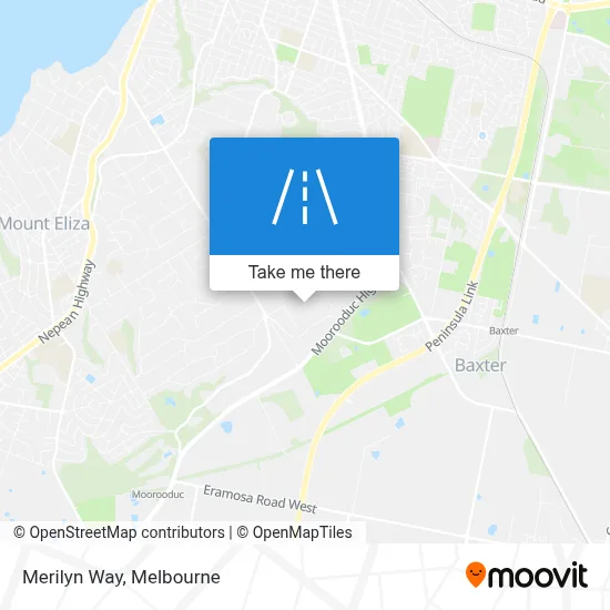 Mapa Merilyn Way