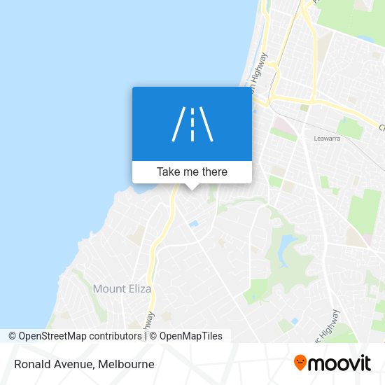 Ronald Avenue map