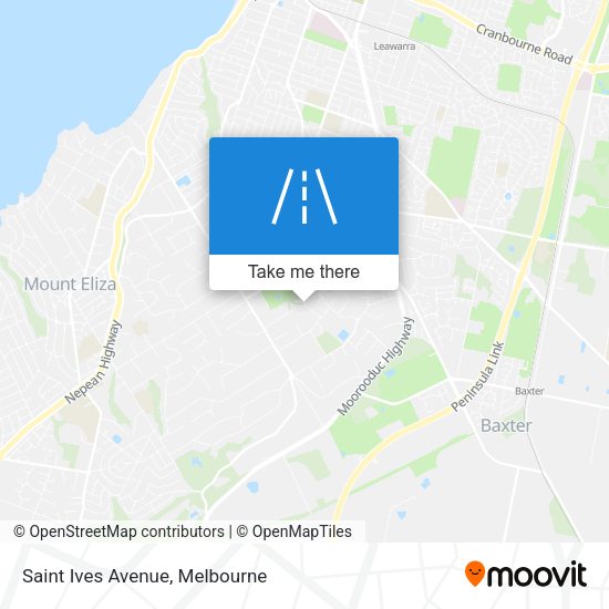 Saint Ives Avenue map