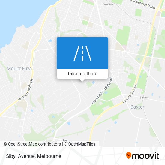Sibyl Avenue map