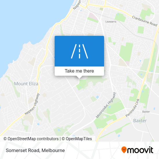 Somerset Road map