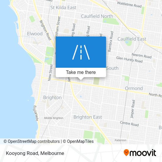 Kooyong Road map
