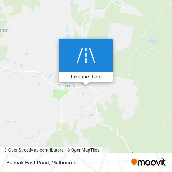 Beenak East Road map