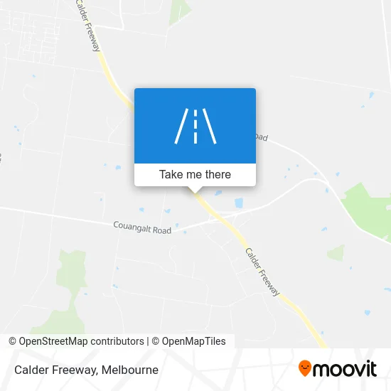 Mapa Calder Freeway