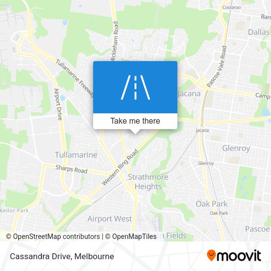 Cassandra Drive map