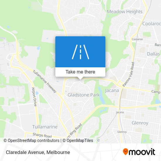 Claredale Avenue map