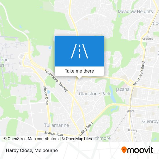 Hardy Close map