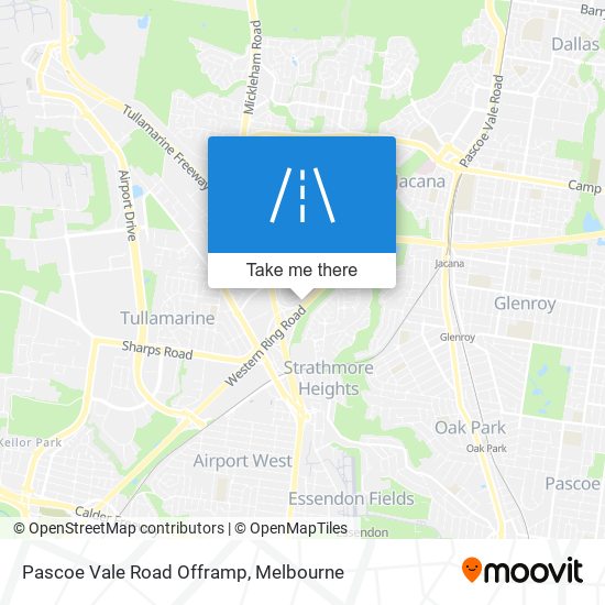 Pascoe Vale Road Offramp map