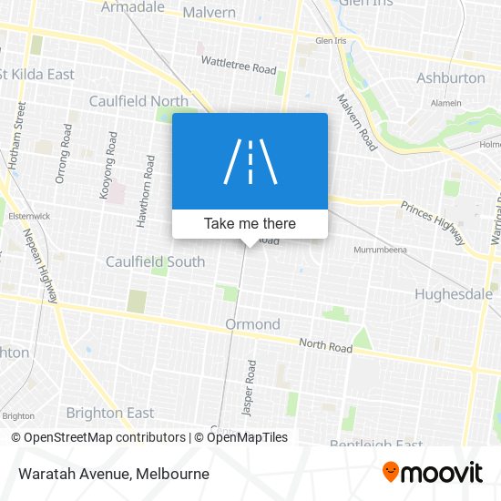 Waratah Avenue map