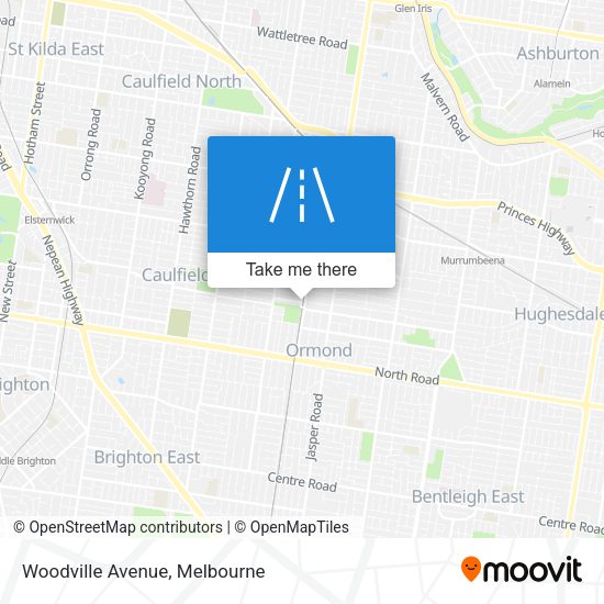 Woodville Avenue map
