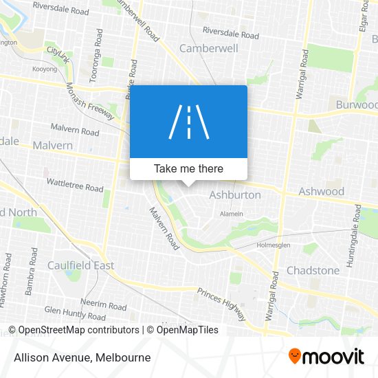 Allison Avenue map