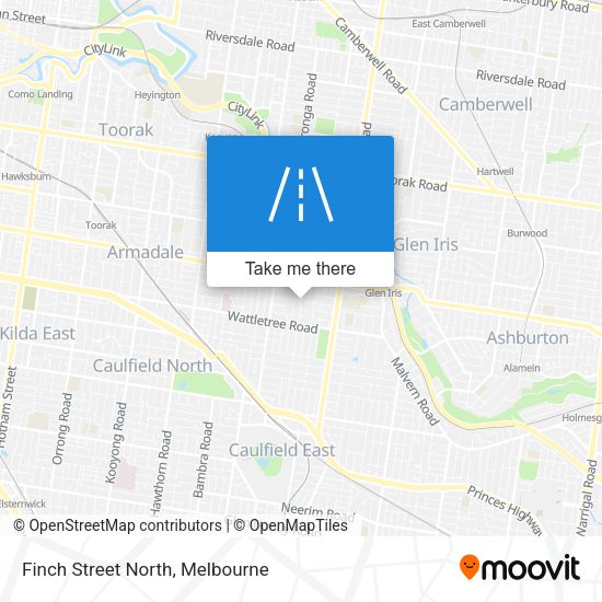 Finch Street North map