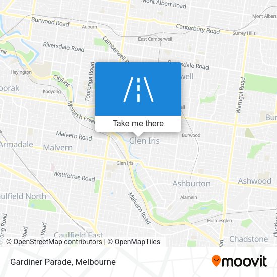 Gardiner Parade map