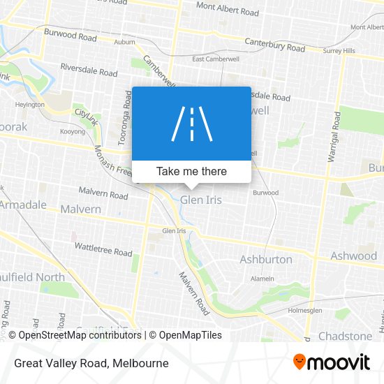 Great Valley Road map