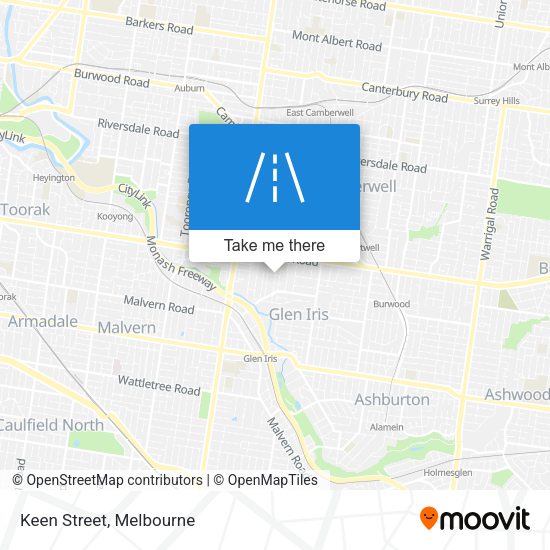 Keen Street map