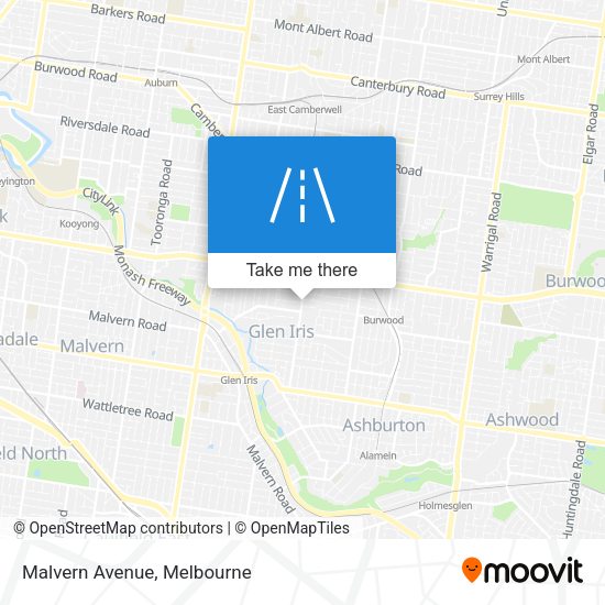 Malvern Avenue map
