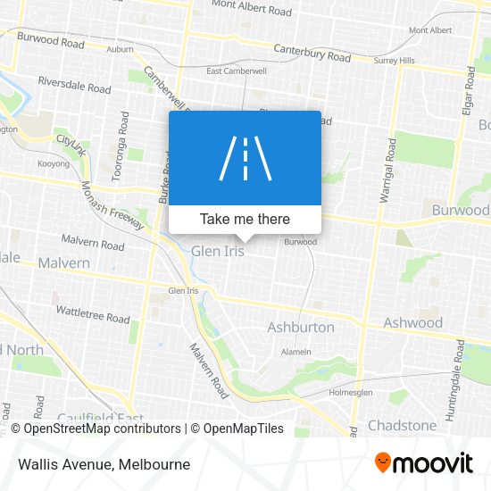 Wallis Avenue map
