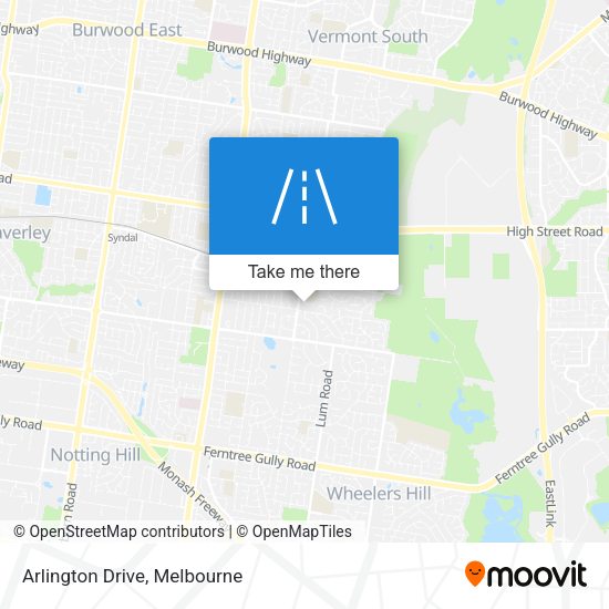Arlington Drive map