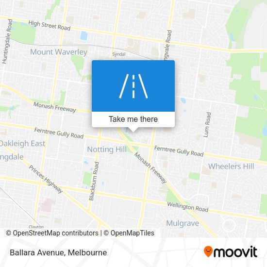 Ballara Avenue map