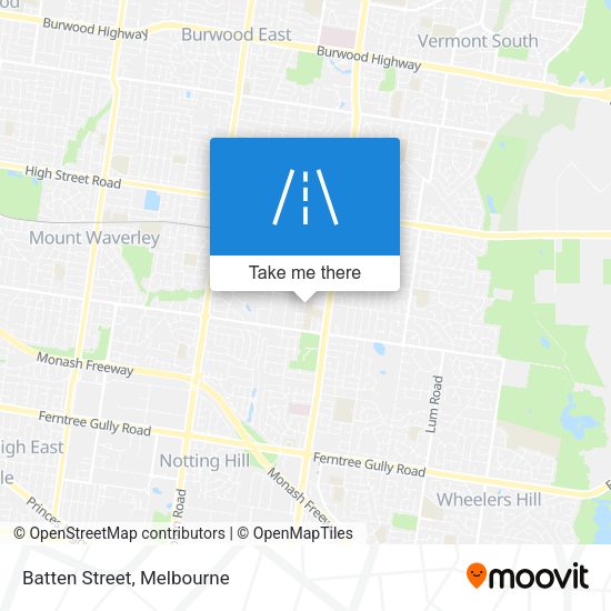 Batten Street map