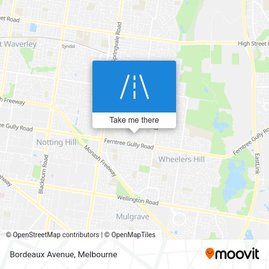 Bordeaux Avenue map