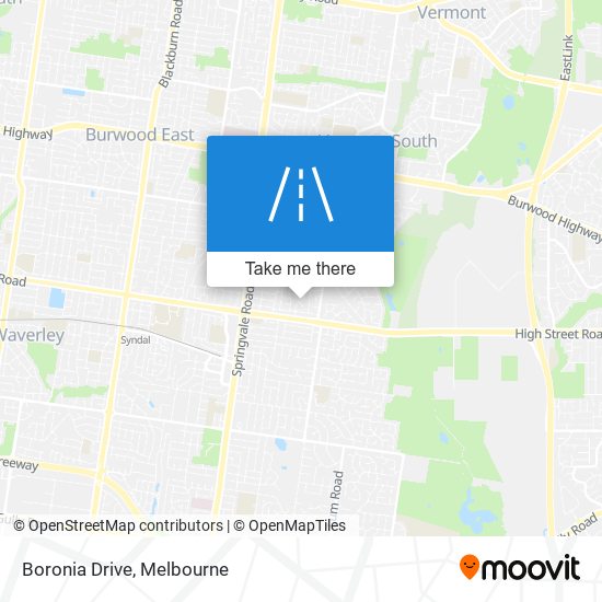 Boronia Drive map