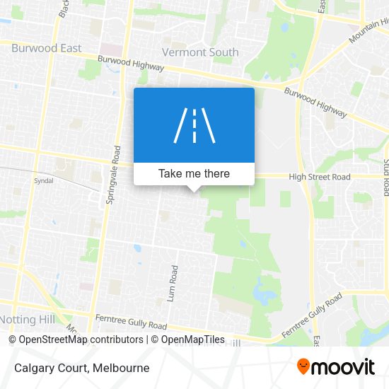 Calgary Court map
