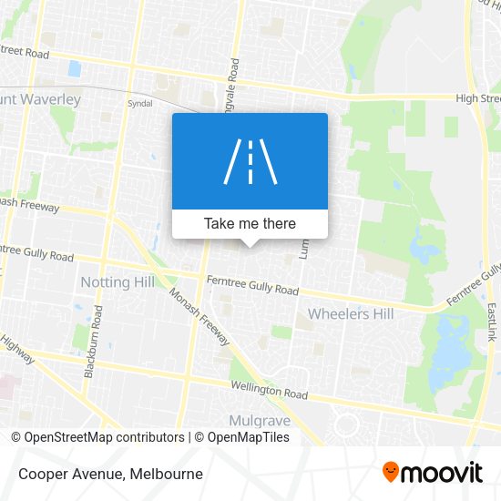 Cooper Avenue map