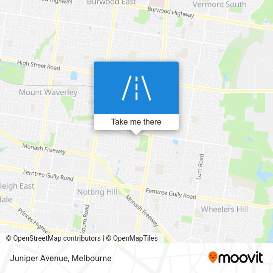 Juniper Avenue map