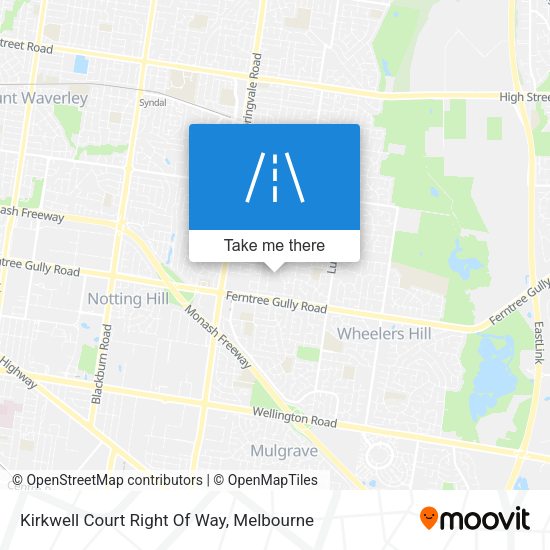 Kirkwell Court Right Of Way map