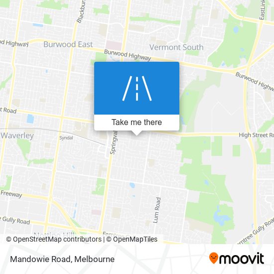 Mandowie Road map