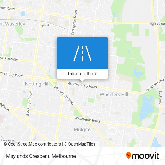 Maylands Crescent map