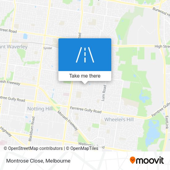 Montrose Close map