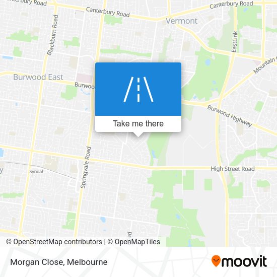 Morgan Close map