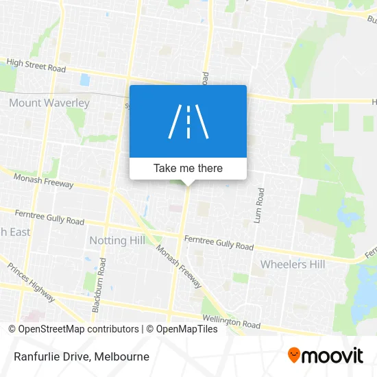 Mapa Ranfurlie Drive