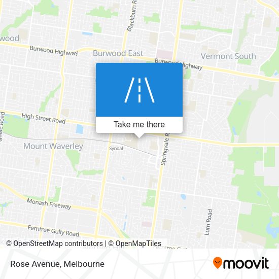 Rose Avenue map