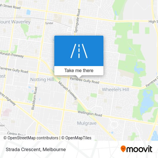 Strada Crescent map