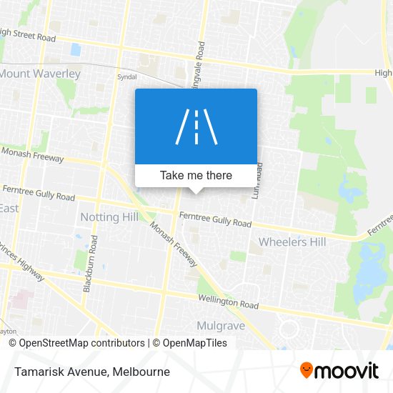 Tamarisk Avenue map