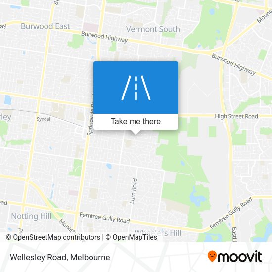 Wellesley Road map