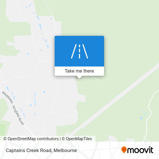 Captains Creek Road map